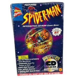 5 for $25| Spider-Man, Interactive CD-Rom Comic Book (ToyBIz‎ 1995)
